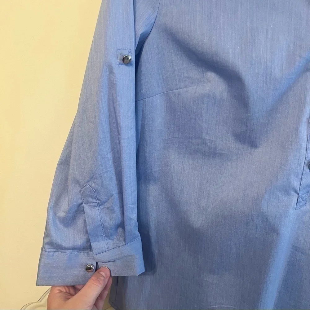 Nwt New York and Company Women’s Half Button Down Business Casual Blouse, XS - Picture 6 of 8